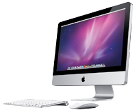 An Apple iMac computer