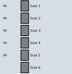 GIMP "Size" layers