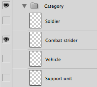 Photoshop layer group "Category"